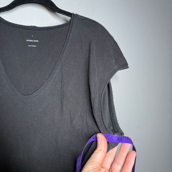 Everlane the Hemp Scoop Neck Muscle Tee black - Picture 4 of 7